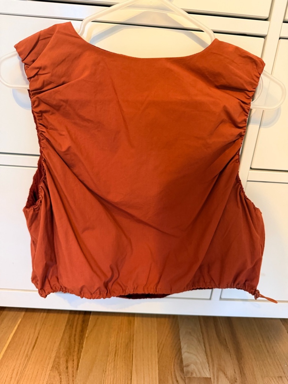 Deluc Cropped Rust-Blend Sleeveless Tank Top
